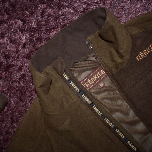 Harkila Tuning Gore tex jacket and pants new, size L, green and brown