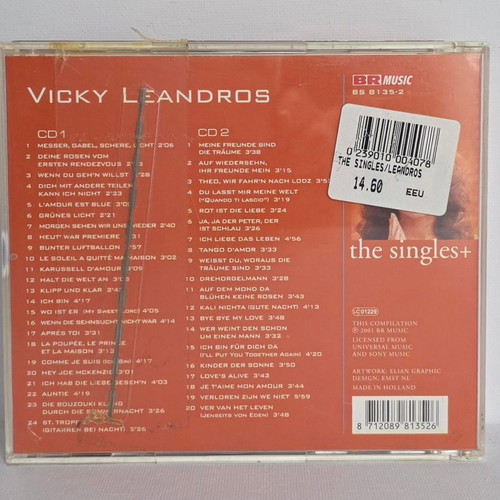 Vicky Leandros The Singles+ CD like new, 2 discs