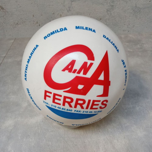 Plastic advertising ball Agoudimos Lines used, collectible 2000s