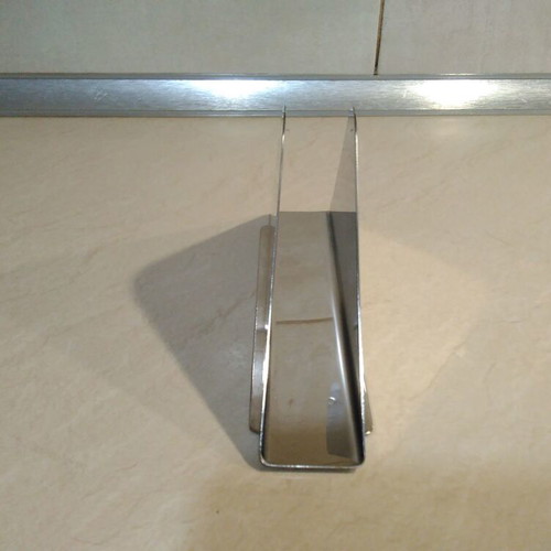 Napkin holder used, small inox for formal tables