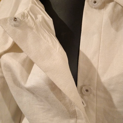 MNG Suit Vintage jacket 100% linen new, size 42, white