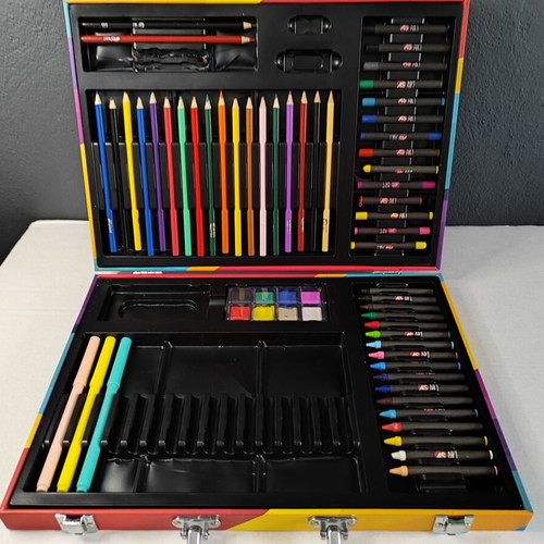 Stationery set used with markers, colored pencils, stickers, and more