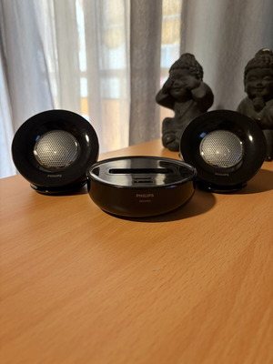 Philips SBD6000 σύστημα ηχείων σαν καινούργιο, βάση σύνδεσης iPod