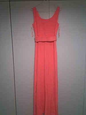 Lynne coral dress like new, summer style with detachable belt