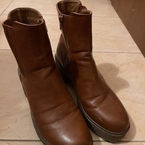 Migato ankle boots like new, brown, size 40.5-41