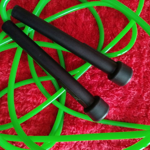 Fitness jump rope used, light green, 2.75 meters, plastic