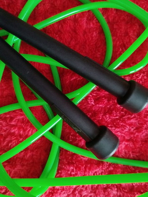 Fitness jump rope used, light green, 2.75 meters, plastic