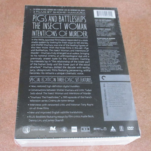 Pigs, Pimps & Prostitutes Criterion DVD box set by Shôhei Imamura