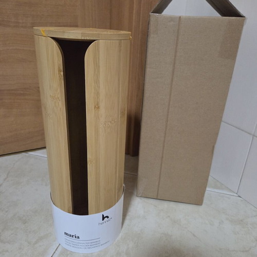 Bamboo Toilet Paper Holder Hennez new