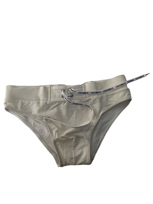 Just Cavalli men's swimwear M new, white, elastic fabric with logo