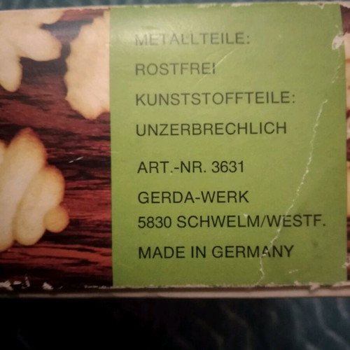Gerda Rostfrei vintage biscuit press like new
