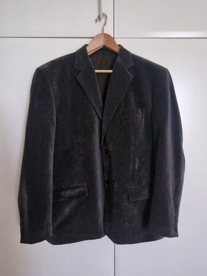 Bruno Valenti grey velvet jacket used, size 62