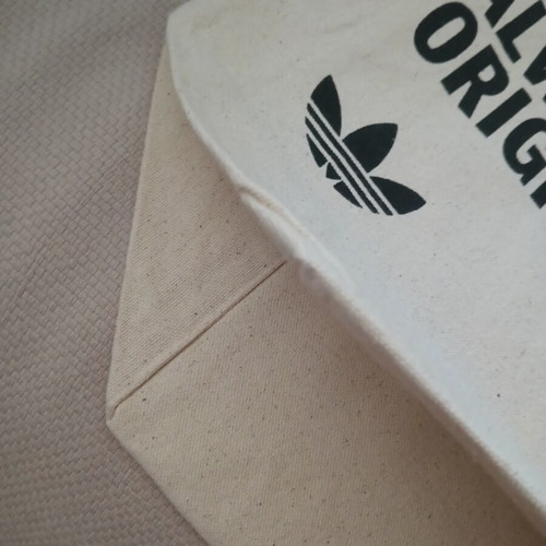 Adidas canvas shopping bag beach tote new