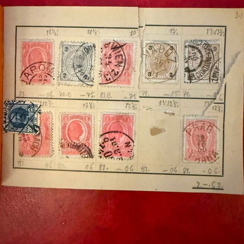Vintage German Auswahlheft stamp booklet with sealed Austrian Empire stamps