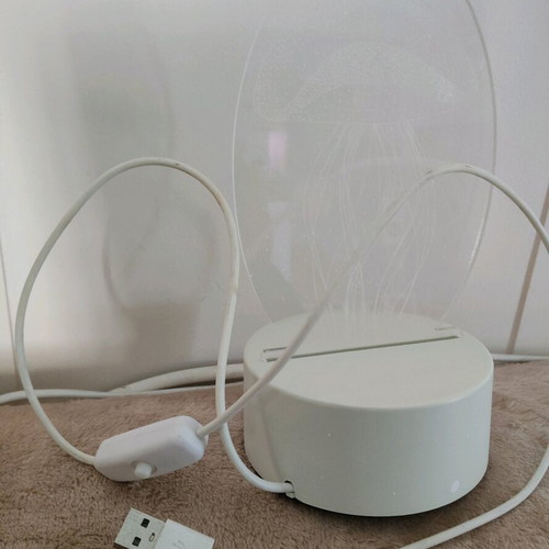 Table decorative lamp Medusa LED transparent used