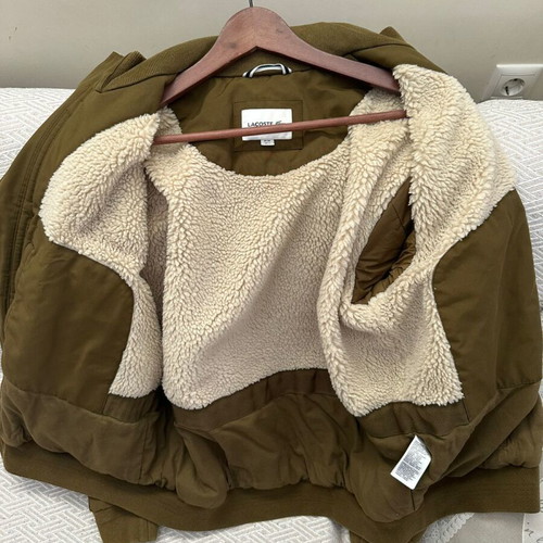 Lacoste jacket used, olive, size L