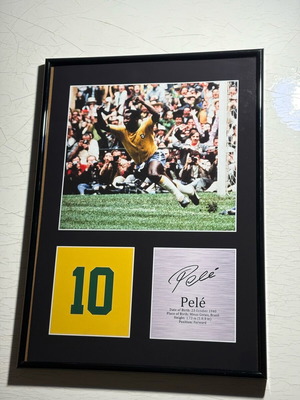 Pelé Signed Brazil Memorabilia Poster new
