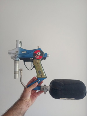 Vintage paintball marker used for parts