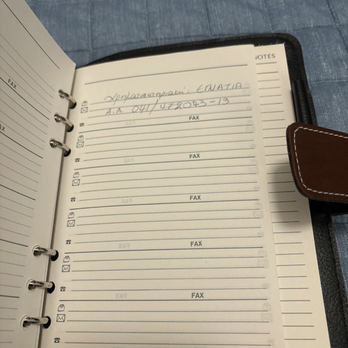 Vintage leather organizer Oasis The Ultimate Organizer like new