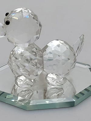 Glass decorative dog figurine A1741
