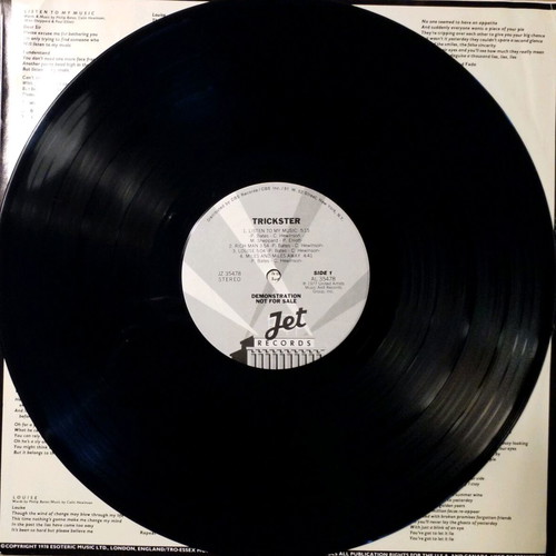 Trickster vinyl used, rock, promo edition