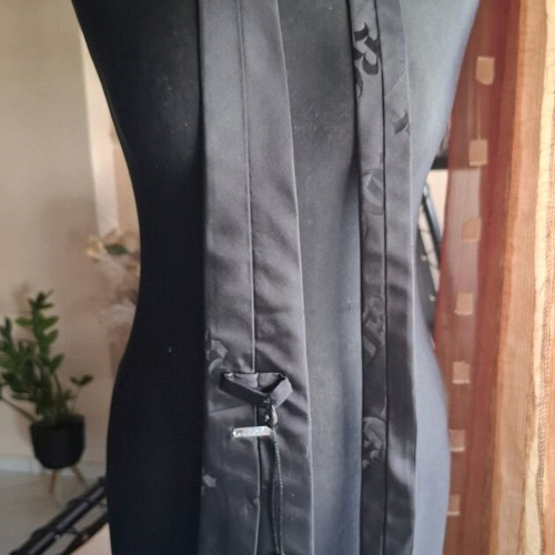 John Richmond tie new, black silk