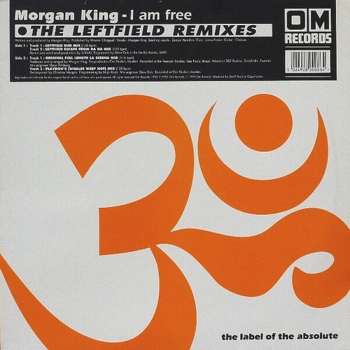 Morgan King I Am Free The Leftfield Remixes vinyl record used, electronic