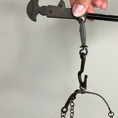 Vintage Greek Hanging Balance Scale used, made in Greece