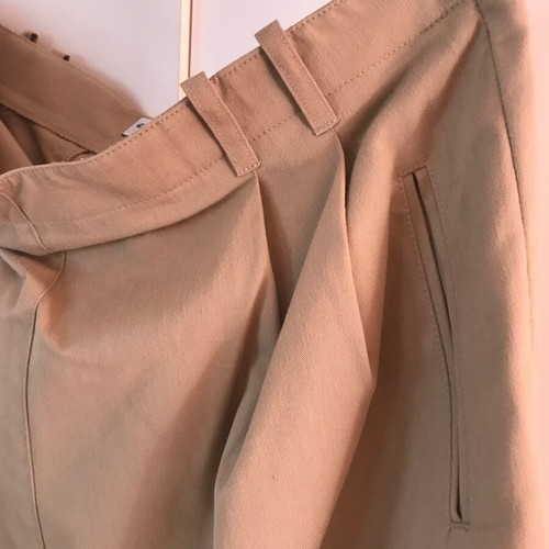 Vintage Jaeger skirt used, beige, 100% cotton, size XXL