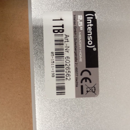 Intenso mobile data travel hard drive 2.5" 1TB