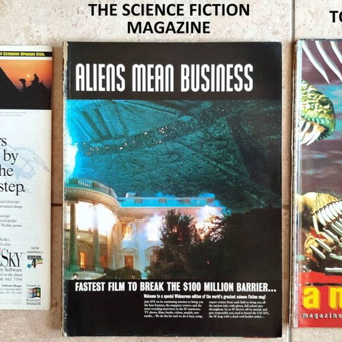 Foreign science and technology magazines used, pack of 28, 1995-1997, no cover