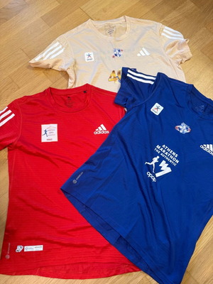 T-shirt Μαραθωνίου γυναικεία κοντομάνικα αυθεντικά σαν καινούργια, πακέτο 3