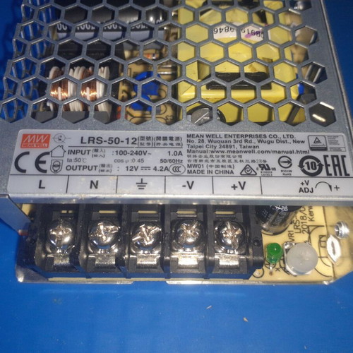 Mean Well LRS-50-12 12V 50W Power Supply like new