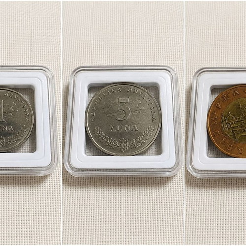 Czech Republic 3-coin collector set 1 Kč 5 Kč 50 Kč bi-metallic