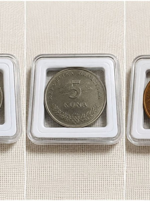 Czech Republic 3-coin collector set 1 Kč 5 Kč 50 Kč bi-metallic