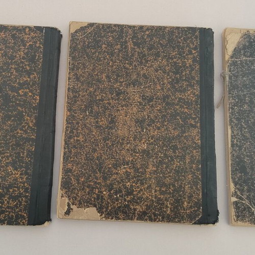 3 volumes of Megali Stratiotiki kai Nautiki Egkyklopaideia magazine used, 1927-1929