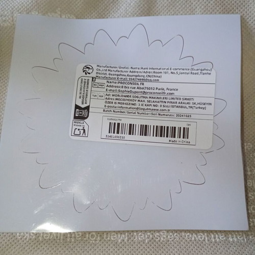 Sunflower sticker new with sticky surface