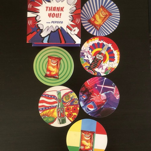 PepsiCo coasters new from Pepsi Lays 7up promotion