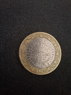 Νόμισμα 1€ ευρώ γαλλικό 1999 Δέντρο της Ζωής σαν καινούργιο