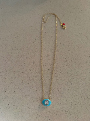 Mati Anna Maria Mazaraki necklace new, turquoise and silver