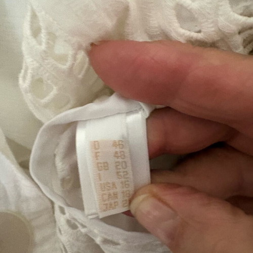 Alexander shirt like new, white, size 20