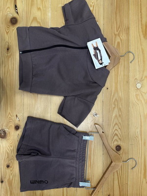 Set with zip-up sweatshirt and shorts for boys 3-4 years old new