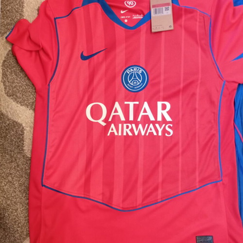 Paris and Milan football jerseys new, slim fit, size Large