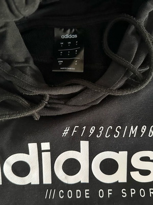 Adidas φούτερ μεταχειρισμένο, μέγεθος S, μαύρο