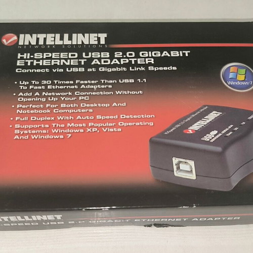 Intellinet Hi-Speed USB 2.0 Gigabit Ethernet Adapter new, sealed