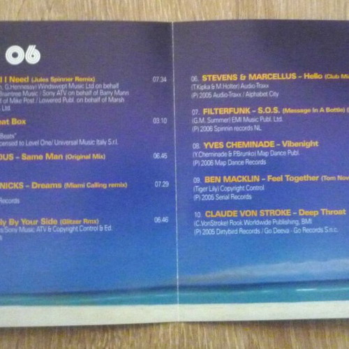 Miami Passport 06 CD used, electronic genre, disc and covers only