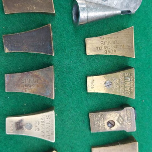Faber Castell brass pencil sharpeners used, German 1930-1935