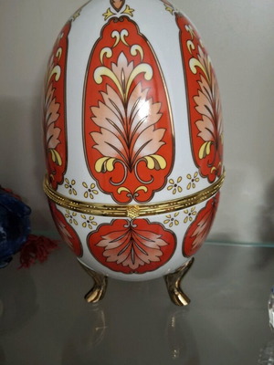 Porcelain egg 27 cm like new