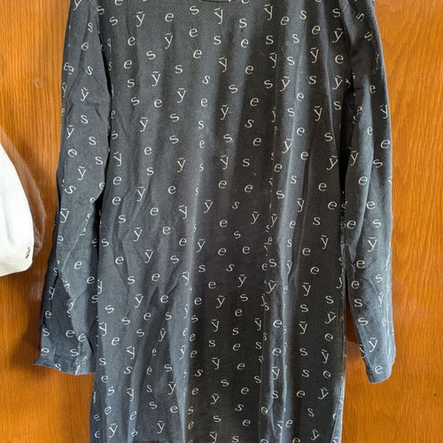 Arpyes long t-shirt dress used size M/L gray-blue