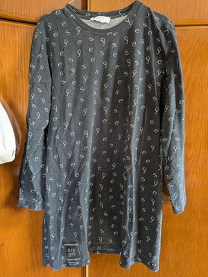 Arpyes long t-shirt dress used size M/L gray-blue